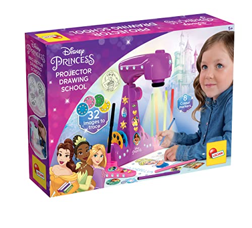 Lisciani Giochi - Princess Proiettore Drawing School - Projektions-Zeichenschule für Prinzessinnen - Mit vielen Vorlagen und Farbstiften - Kreativer Spielspaß - Geeignet für Kinder ab 3 Jahren von Liscianigiochi