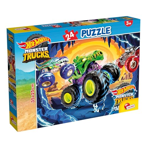 Lisciani - Puzzle HOT Wheels M-Plus - Puzzle 24 Teile Monster Trucks für Kinder ab 3 Jahren - Format 25x35 cm - Lernaktivitäten - Geschenkidee zum Geburtstag - Motorik- und Beobachtungsspiel Lisciani - Puzzle HOT Wheels M-Plus - Puzzle 24 Teile Monster Trucks für Kinder ab 3 Jahren - Format 25x35 cm - Lernaktivitäten - Geschenkidee zum Geburtstag - Motorik- und Beobachtungsspiel von Liscianigiochi