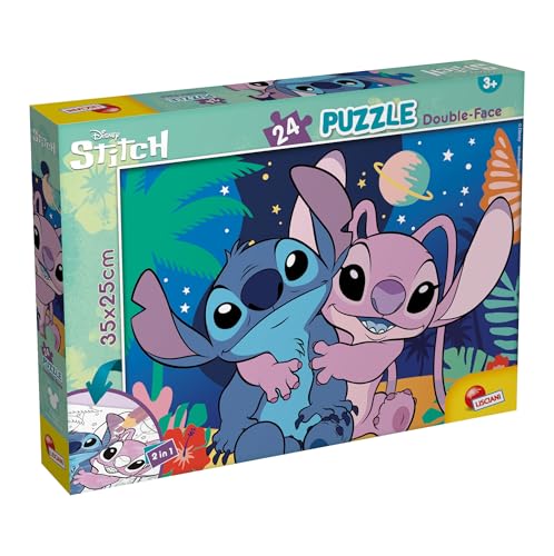 Lisciani - Puzzle Disney LILO & Stitch MaxiPlus - 24 Teile - Doppelseitig für Kinder ab 3 Jahren - Rückseite zum Ausmalen - 25x35 cm - Lernspiel & kreative Aktivität - Geschenkidee zum Geburtstag Lisciani - Puzzle Disney LILO & Stitch MaxiPlus - 24 Teile - Doppelseitig für Kinder ab 3 Jahren - Rückseite zum Ausmalen - 25x35 cm - Lernspiel & kreative Aktivität - Geschenkidee zum Geburtstag von Lisciani Giochi