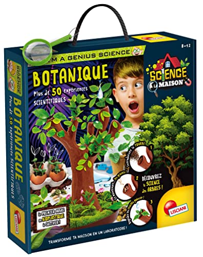 Lisciani – I'm A Genius Science A La Maison Botanique – über 50 wissenschaftliche Experimente an Bäumen und Pflanzen – Garten-Set für Kinder – Lernspiel 8,10,12 Jahre von Liscianigiochi
