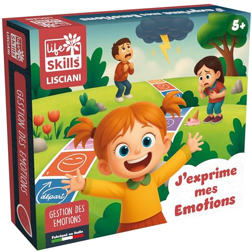 Lisciani – Life Skills – Ich drücke Meine Emotionen aus – Lernspiel für Kinder ab 5 Jahren – Erlernen von Emotionen, Empathie und emotionales Management – Montessori-Aktivität ohne Bildschirm von Liscianigiochi