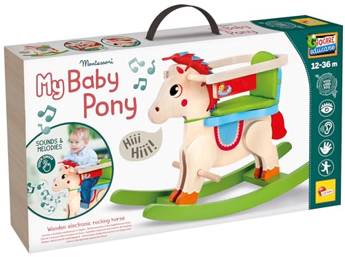 Lisciani - MONTESSORI BOIS - Mein Baby-Pony - Elektronisches, sprechendes Holzschaukelpferd - Für Kinder 1-3 - Entwicklung von Motorik und Gleichgewichtssinn - Stabil und sicher - Mit Klängen Melodien Lisciani - MONTESSORI BOIS - Mein Baby-Pony - Elektronisches, sprechendes Holzschaukelpferd - Für Kinder 1-3 - Entwicklung von Motorik und Gleichgewichtssinn - Stabil und sicher - Mit Klängen Melodien von Liscianigiochi