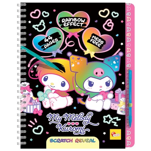 Lisciani - My Melody & Kuromi – Hello Kitty Kratzbuch Für Kinder Ab 5 Jahren – Scratch Reveal Mit 44 Seiten Und Stift – Regenbogen-Effekt In Bunt – Kreative Beschäftigung Ohne Schmutz Lisciani - My Melody & Kuromi – Hello Kitty Kratzbuch Für Kinder Ab 5 Jahren – Scratch Reveal Mit 44 Seiten Und Stift – Regenbogen-Effekt In Bunt – Kreative Beschäftigung Ohne Schmutz von Liscianigiochi