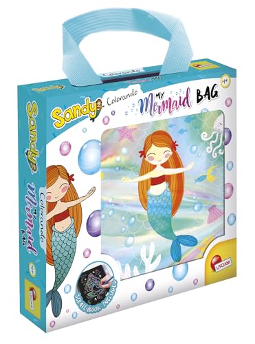 Lisciani - SANDY COLORANDO - MEINE MEERJUNGFRAUENTASCHE - Sandy Colorando Meerjungfrauen-Tasche - Kinder-Modellzubehör - Aquatischer Stil - Für junge Meerliebhaber - Ab 5 Jahren und älter von Lisciani