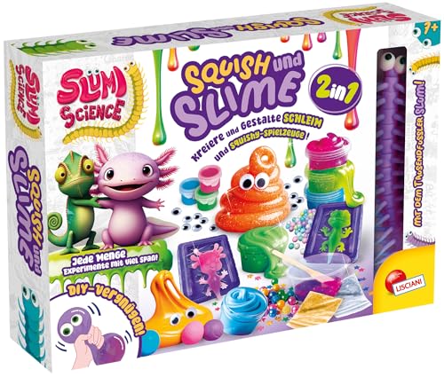 Lisciani – SLUMI Science – Schleim und Squishy 2-in-1 Set für Kinder ab 7 Jahren – DIY Experimentierkasten mit Zubehör – Kreatives Spielzeug für Junge Wissenschaftler Lisciani – SLUMI Science – Schleim und Squishy 2-in-1 Set für Kinder ab 7 Jahren – DIY Experimentierkasten mit Zubehör – Kreatives Spielzeug für Junge Wissenschaftler von Liscianigiochi