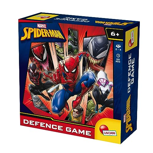 Lisciani - Spider-Man Defense Game - Brettspiel - Zu fangende Feinde - Benutzerdefinierte Dashboards - Zu spielen mit Familie oder Freunden - 2 bis 4 Spieler - Für Kinder ab 6 Jahren von Liscianigiochi