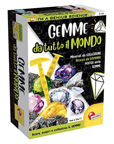 Lisciani Spiele I'm a Genius Wissenschaft Pocket Edelsteine aus der ganzen Welt, 100200 von Lisciani