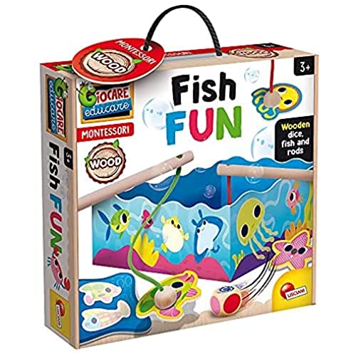 Liscianigiochi, Montessori Holz – Magnetisches Angeln – 85828 – Lernspiel für Kinder ab 3 Jahren, Mit dem 3D-Erzeugnis, Mehrfarbig Liscianigiochi, Montessori Holz – Magnetisches Angeln – 85828 – Lernspiel für Kinder ab 3 Jahren, Mit dem 3D-Erzeugnis, Mehrfarbig von Liscianigiochi
