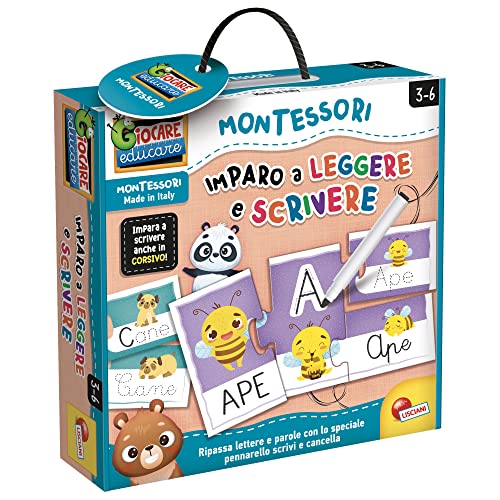 Lisciani 100460 Montessori-Spiele, Lesen und Schreiben, Mehrfarbig, 100460 von Liscianigiochi