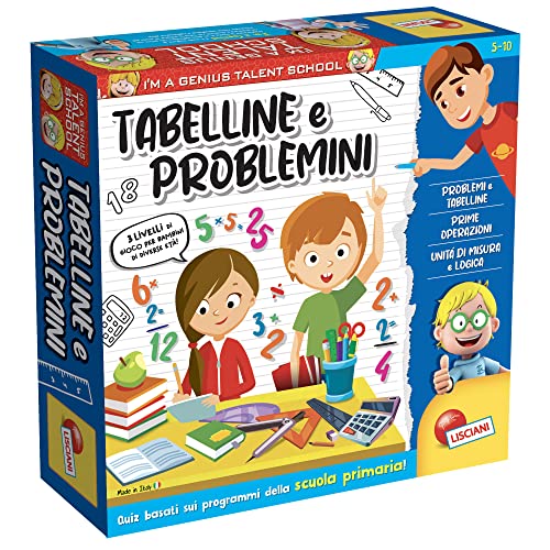 Liscianigiochi 100491 Lisciani Giochi I'm a Genius Ts Tabellen und Probleme, Mehrfarbig, M von Liscianigiochi