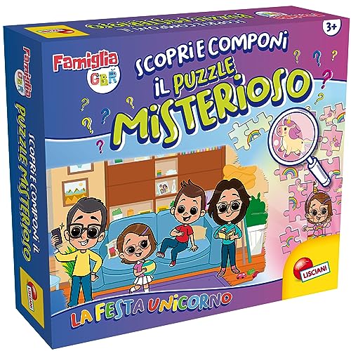 Liscianigiochi 102693 Spiel DER Familie GBR-Einhorn Party, Rosa, Lila und Weiß von Liscianigiochi