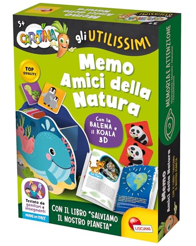 Lisciani Games – Karotte Die sehr nützlichen Memos Freunde der Natur von Lisciani