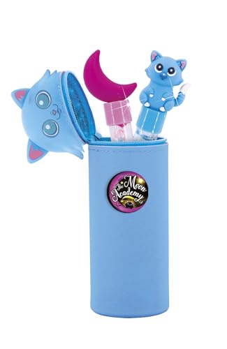 Lisciani - THE MOON ACADEMY - Stifte DIY Kit Herstellung und Dekoration - Für Kinder ab 7 Jahren - Inklusive 3 praktischer und robuster Silikonetuis - Manuelle Aktivitäten - Schulmaterial von Lisciani