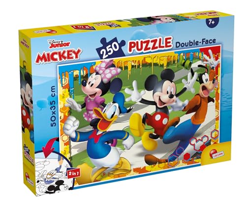 Lisciani 48113 Disney Puzzle 2 in 1 Doppel Gesicht Plus ( 50 x 35 cm ) 250 Stück Mickey maus von Liscianigiochi