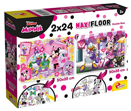 Liscianigiochi 86597 Disney Supermaxi 2 x 24 Minnie Puzzle für Kinder, Mehrfarbig von Liscianigiochi