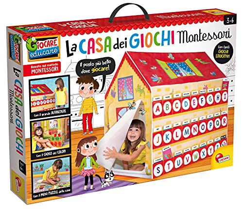 Liscianigiochi 88782 Montessori La Mia Haus der Lernspiele, Mehrfarbig, Large von Liscianigiochi