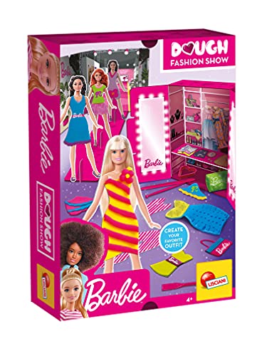 Liscianigiochi 88867 Barbie Dough Fashion Show, dough, Schrank, Laufsteg, Werkzeug, Formen, kreatives Handbuch von Liscianigiochi