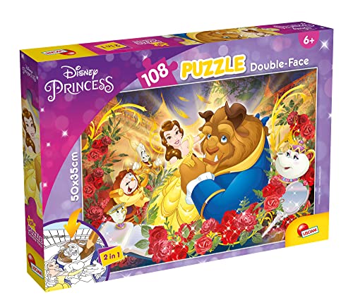 Lisciani – DISNEY – Die Schöne und das Biest – Maxi-Puzzle 108 Teile – 2-in-1-Puzzle – doppelseitig mit Malrücken – für Kinder ab 4 Jahren – Marker zum Ausmalen enthalten Lisciani – DISNEY – Die Schöne und das Biest – Maxi-Puzzle 108 Teile – 2-in-1-Puzzle – doppelseitig mit Malrücken – für Kinder ab 4 Jahren – Marker zum Ausmalen enthalten von Liscianigiochi