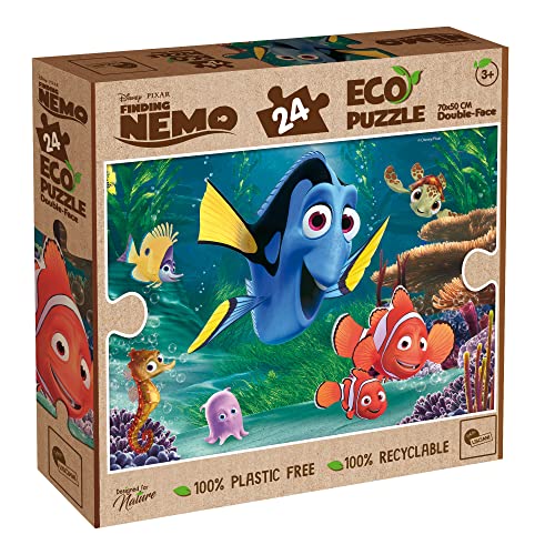 LISCIANI – DISNEY Eco Puzzle DF Nemo 24 Teile – 91836 – 100 % recycelbar – 100 % plastikfrei – umweltfreundlich – echte Tinte (kobaltfrei) – nur ungestrichenes Papier von Liscianigiochi