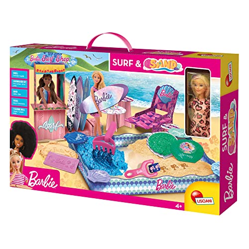 Lisciani – BARBIE Universe – BARBIE Surf & Sand Spielset – Strandspielset – 51,7 x 8 x 33,8 cm – mehrfarbig – Sandspielzeug – fördert die Kreativität – für Kinder ab 4 Jahren von Lisciani