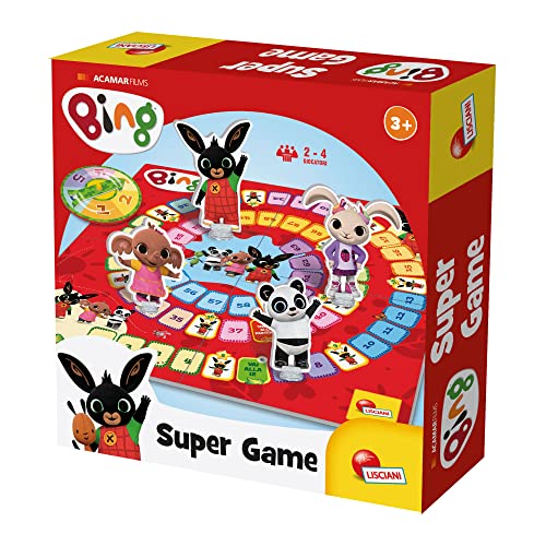 Lisciani - Bing - Super Game - Kreatives und Lustiges Gänsespiel für Kinder ab 3 Jahren - 2 bis 4 Spieler - Fördert Kreativität, Fantasie und Soziale Interaktion - Hergestellt in Italien. von Lisciani