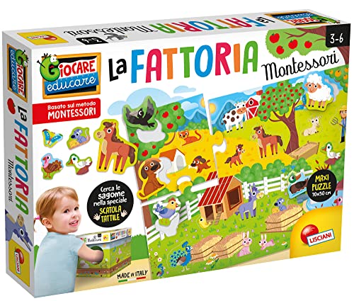 Liscianigiochi 95179 Montessori Maxi la Mia Farm, Nicht zutreffend von Liscianigiochi