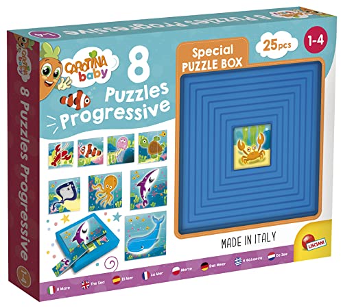 Liscianigiochi 95490 Carotina Baby 9 Progressive Puzzle Haie und Fische, Nicht zutreffend von Liscianigiochi
