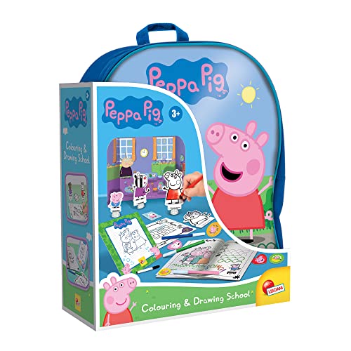 LISCIANI 95841 Peppa Pig Colouring and Drawing School In A Backpack von Liscianigiochi