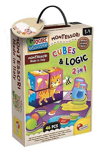 Liscianigiochi 96879 and Logic, Montessori Baby-Cubes Puzzles 48p von Liscianigiochi