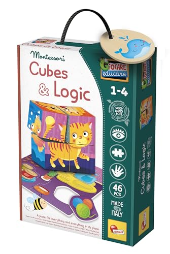 Liscianigiochi 96879 and Logic, Montessori Baby-Cubes Puzzles 48p von Liscianigiochi