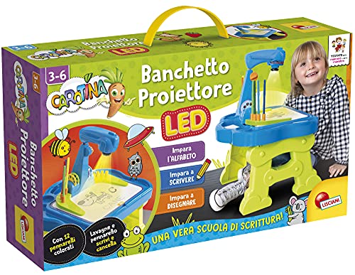 Liscianigiochi 97135 Carotina Bankett Led Schule Schreiben, Pädagogischer Projektor, Mehrfarbig, Large von Liscianigiochi