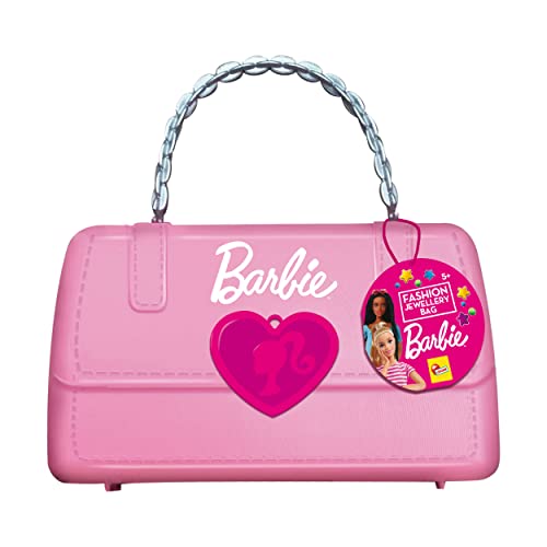LISCIANI - BARBIE Fashion - Pink Handtasche mit Schmuckbastelset - Kreatives Basteln - Herstellung von BARBIE-Armbändern, -Halsketten - Inklusive BARBIE-Perlen und Zubehör - Für Kinder ab 5 Jahren von Liscianigiochi