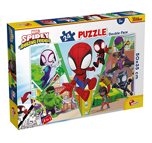 Liscianigiochi 99672 Lisciani Spiele Marvel Puzzle DF Plus 24 Spidey Let's Challenge von Lisciani