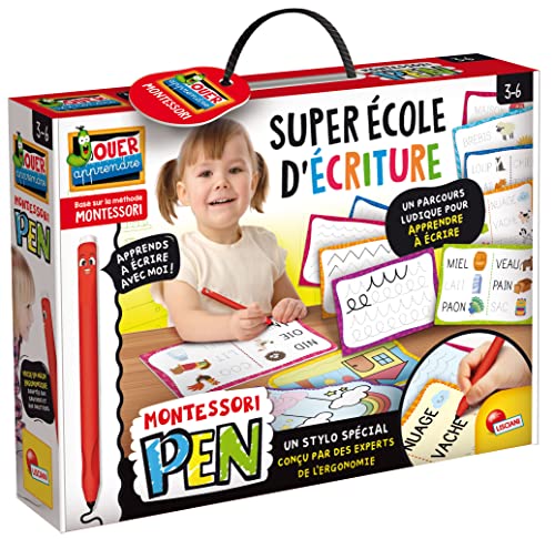 LISCIANI Montessori Pen Super Schreiblernstift zum Schreibenlernen – Montessori Aktivität – mit wiederverwendbaren Schieferplatten – Feinmotorik für Kinder im Alter von 3, 4, 5 und 6 Jahren LISCIANI Montessori Pen Super Schreiblernstift zum Schreibenlernen – Montessori Aktivität – mit wiederverwendbaren Schieferplatten – Feinmotorik für Kinder im Alter von 3, 4, 5 und 6 Jahren von Liscianigiochi