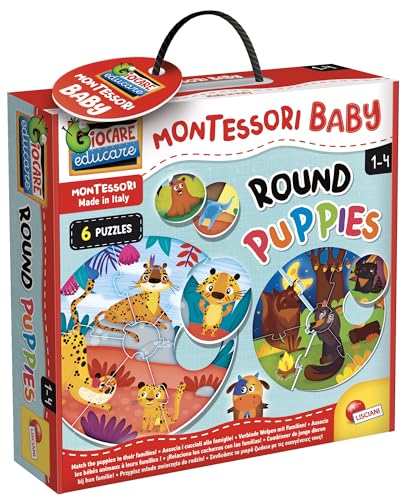 Lisciani - Montessori Baby - Runde Welpen - Formen- und Tierspiel - Mehrfarbig - Lernspiel für Kinder - Sensorische Erweckung - Von 1 bis 4 Jahren und älter - Hergestellt in Italien Lisciani - Montessori Baby - Runde Welpen - Formen- und Tierspiel - Mehrfarbig - Lernspiel für Kinder - Sensorische Erweckung - Von 1 bis 4 Jahren und älter - Hergestellt in Italien von Liscianigiochi