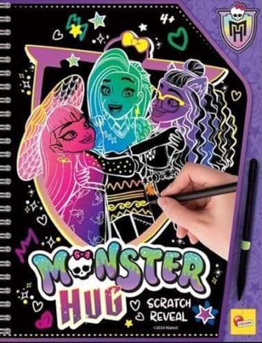 LISCIANI - MONSTER HIGH - Zeichenaktivitätsbuch - Monster Niedlich - Für Kinder ab 5 Jahren - 39 Seiten - Aktivitätsbuch: Aufkleider, Malbilder, Glitzer, Stifte inklusive von Liscianigiochi