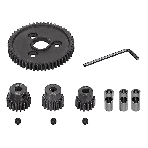 Lisher 1 x Zahnkranz aus Metall 54T 0,8 32 Teilung 3956 gerades Getriebe 15T 17T 19T Ritzel für Slash 4WD Lisher 1 x Zahnkranz aus Metall 54T 0,8 32 Teilung 3956 gerades Getriebe 15T 17T 19T Ritzel für Slash 4WD von Lisher