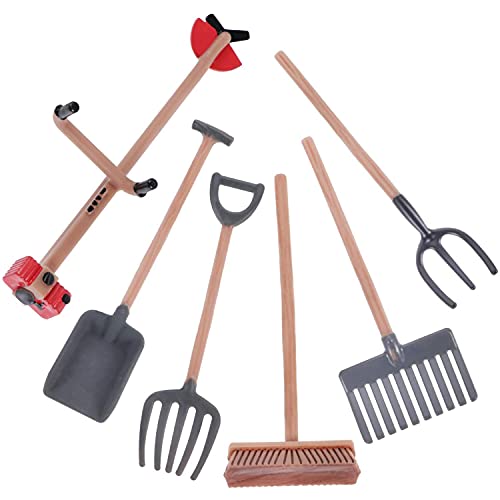 Lisher Mini-Sand, 6 Stück, Sandtisch-Werkzeuge für Kinder, Mini-Schaufel und Schaber, Sandtisch-Gartenwerkzeug für Kinder von Lisher