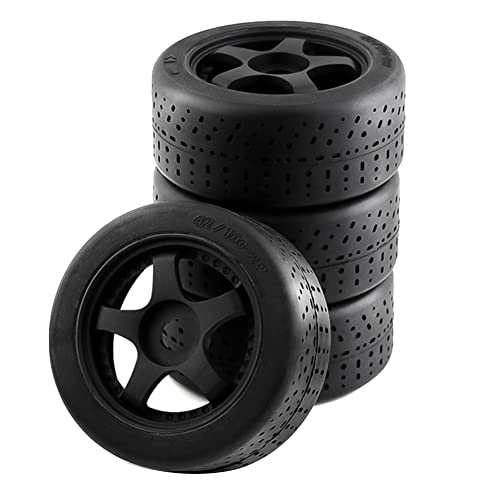 Lisher RC Auto Reifen, 4 Stück, für Arrma 1/7 Infraction 6S F1 Limitless, Schwarz, Gummi, Kinderspielzeug, Fahrzeug, Keine Batterien erforderlich, Manuell, Enthält 4 RC Auto Reifen von Lisher