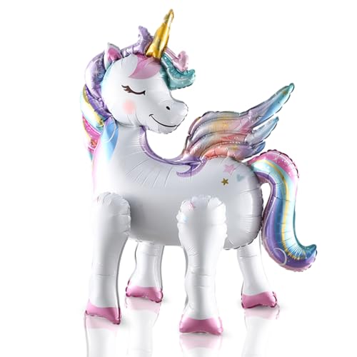 Lithyc Einhorn Luftballon, Einhorn Deko Kindergeburtstag, Einhorn-Ballontier Mit Beinen, Einhorn-BallonmäDchen,Folienballon Einhorn Deko, Mottoparty,Kindergeburtstagsparty-Einhorn-Ballon Lithyc Einhorn Luftballon, Einhorn Deko Kindergeburtstag, Einhorn-Ballontier Mit Beinen, Einhorn-BallonmäDchen,Folienballon Einhorn Deko, Mottoparty,Kindergeburtstagsparty-Einhorn-Ballon von Lithyc