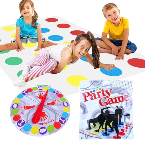 Lithyc Lustiges Twister Game – Twister Spiel Für Kinder Ab 6 Jahren – Twister Das Spiel Für 2 Spieler Und Mehr – Interaktives Spaßspiel Für Die Familie von Lithyc