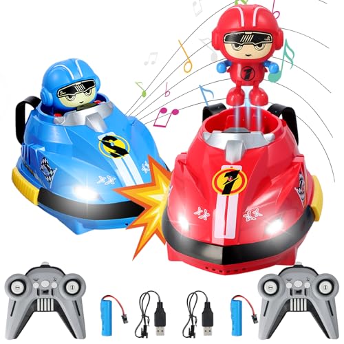 Litinliv 2 Pack Ferngesteuertes Auto Spielzeug für Zwei Gegeneinander, Spielzeugautos mit Fernbedienung, Ersatzbatterie, Auswerfbare Treiber, Musik, Licht, Geschenke für Kinder ab 3 Jahre Litinliv 2 Pack Ferngesteuertes Auto Spielzeug für Zwei Gegeneinander, Spielzeugautos mit Fernbedienung, Ersatzbatterie, Auswerfbare Treiber, Musik, Licht, Geschenke für Kinder ab 3 Jahre von Litinliv