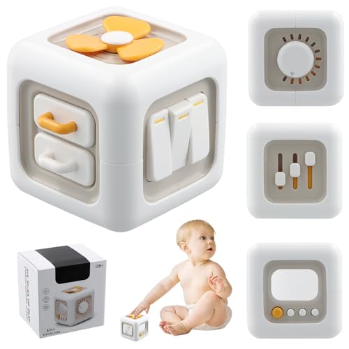 Litinliv Motorikwürfel Spielzeug, Busy Activity Cube, Motorikspielzeug Baby, Schalter Lüfter Spiegel Tasten Schubladen Lernenals Fidget Toys, Baby Spielzeug, Lernspielzeug für Babys 1 2 3 Jahre Litinliv Motorikwürfel Spielzeug, Busy Activity Cube, Motorikspielzeug Baby, Schalter Lüfter Spiegel Tasten Schubladen Lernenals Fidget Toys, Baby Spielzeug, Lernspielzeug für Babys 1 2 3 Jahre von Litinliv