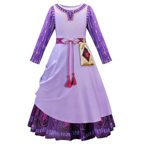 Lito Angels Asha Prinzessin Stern Kleid Kostüm Verkleidung für Kinder Mädchen Größe 3-4 Jahre 104 (Tag-Nummer 100) von Lito Angels