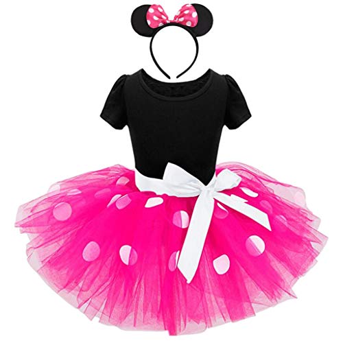 Lito Angels Minnie Mouse Kostüm für Mädchen Baby, Polka Dot Geburtstag Kleid Tüll Tutu mit Maus Ohren Haarreif, Größe 12-18 Monate 86, Hot Pink 261 Lito Angels Minnie Mouse Kostüm für Mädchen Baby, Polka Dot Geburtstag Kleid Tüll Tutu mit Maus Ohren Haarreif, Größe 12-18 Monate 86, Hot Pink 261 von Lito Angels
