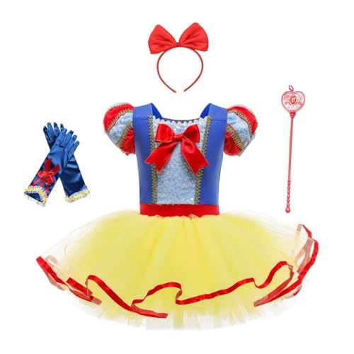 Lito Angels Prinzessin Schneewittchen Ballettkleid Ballerina Kostüm für Baby Mädchen, Ballett Kleid Tutu Tanzkleid mit Zubehör, Größe 18-24 Monate, Gelb Lito Angels Prinzessin Schneewittchen Ballettkleid Ballerina Kostüm für Baby Mädchen, Ballett Kleid Tutu Tanzkleid mit Zubehör, Größe 18-24 Monate, Gelb von Lito Angels