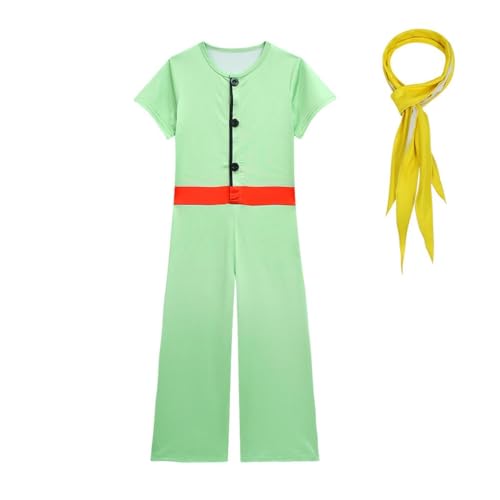 Lito Angels Der Kleine Prinz Kleidung Kostüm Verkleidung mit Gelb Schal für Kinder Jungen Größe 4-5 Jahre 110 (Tag-Nummer 100) von Lito Angels