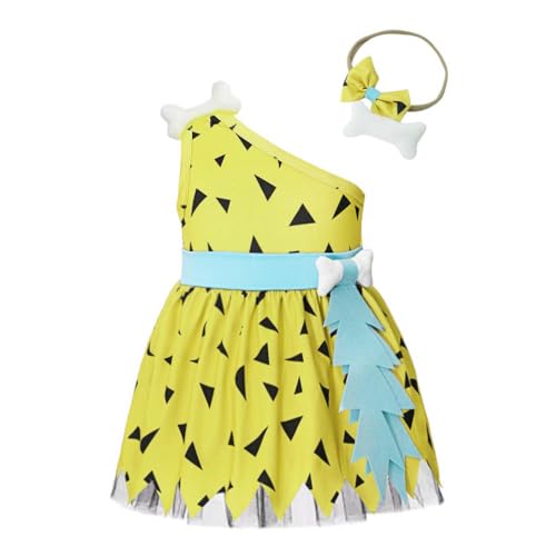 Lito Angels Flintstones Pebbles Kostüm Kleid Verkleidung mit Stirnband für Kleinkind Mädchen Größe 4 Jahre 110, Gelb Lito Angels Flintstones Pebbles Kostüm Kleid Verkleidung mit Stirnband für Kleinkind Mädchen Größe 4 Jahre 110, Gelb von Lito Angels