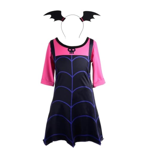 Lito Angels Kostüm Kleid Verkleidung für Kinder Mädchen mit Fledermausflügel Haarreifen Größe 9-10 Jahres 140 von Lito Angels