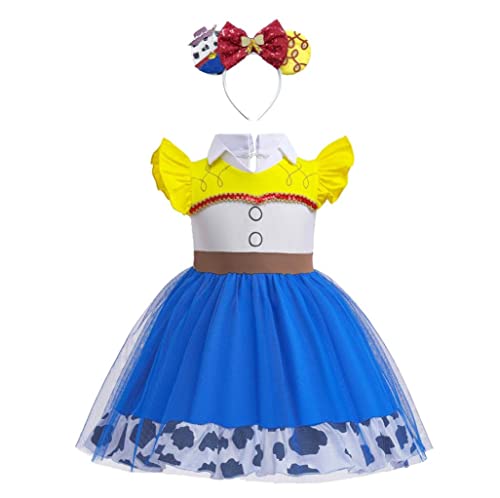 Lito Angels Jessie Kostüm Kleid Verkleidung mit Haarreifen für Baby Mädchen Größe 6-12 Monate 74 80 (Tag-Nummer 80) von Lito Angels